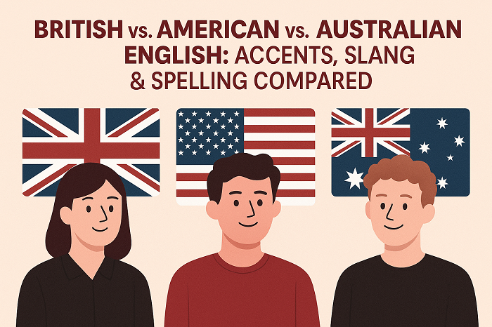 British vs. American vs. Australian English: Accents, Slang & Spelling Compared