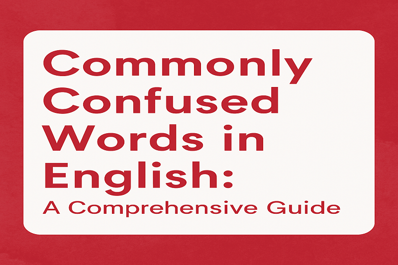 Commonly Confused Words in English: A Comprehensive Guide
