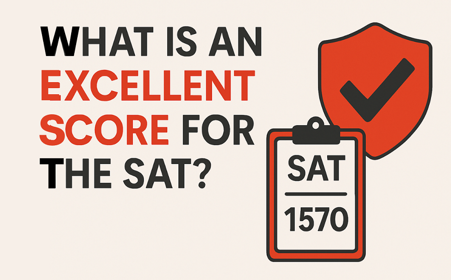 What is the excellent score for the SAT?