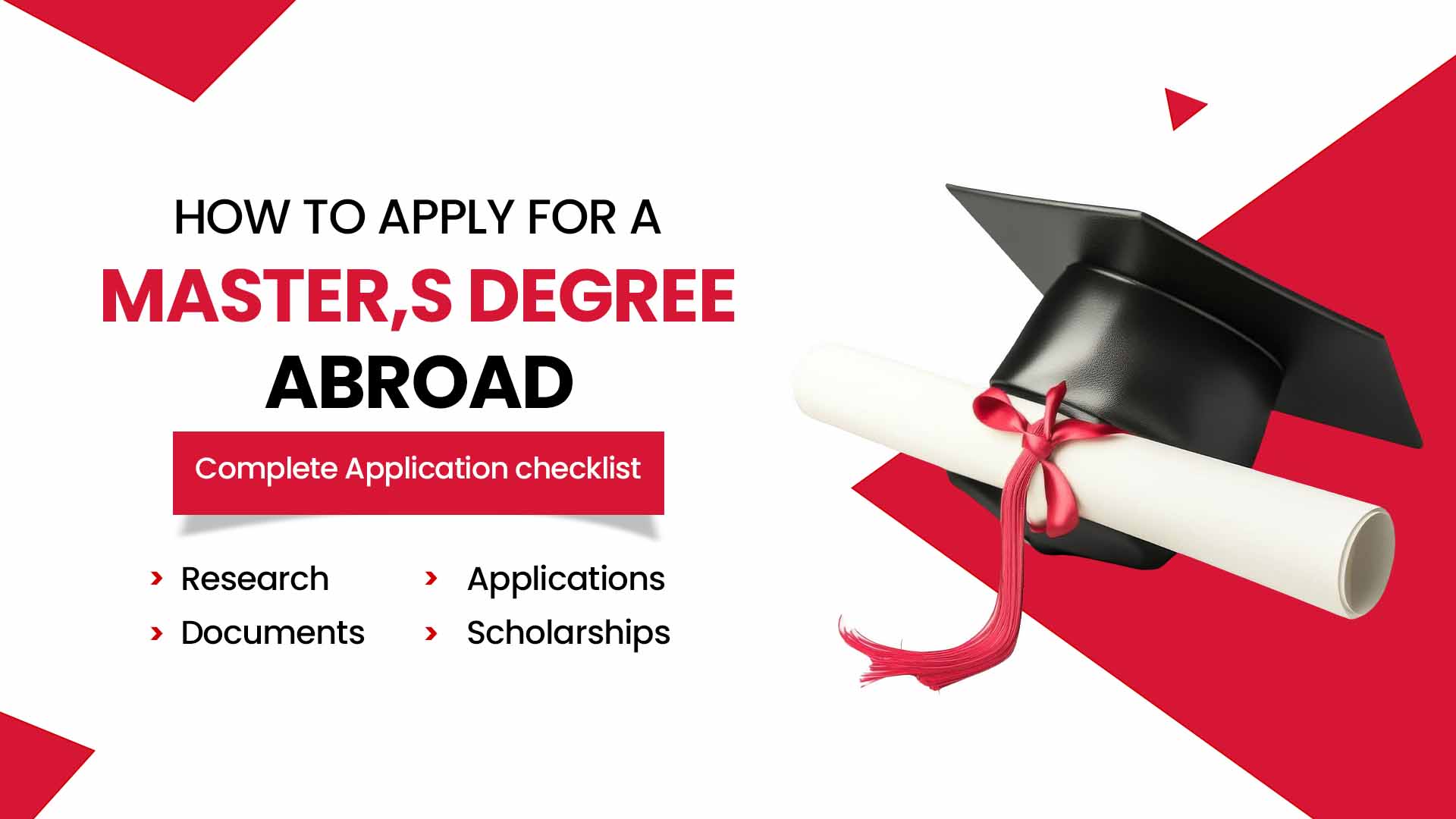 How to Apply for a Master's Degree Abroad: Complete Application Checklist