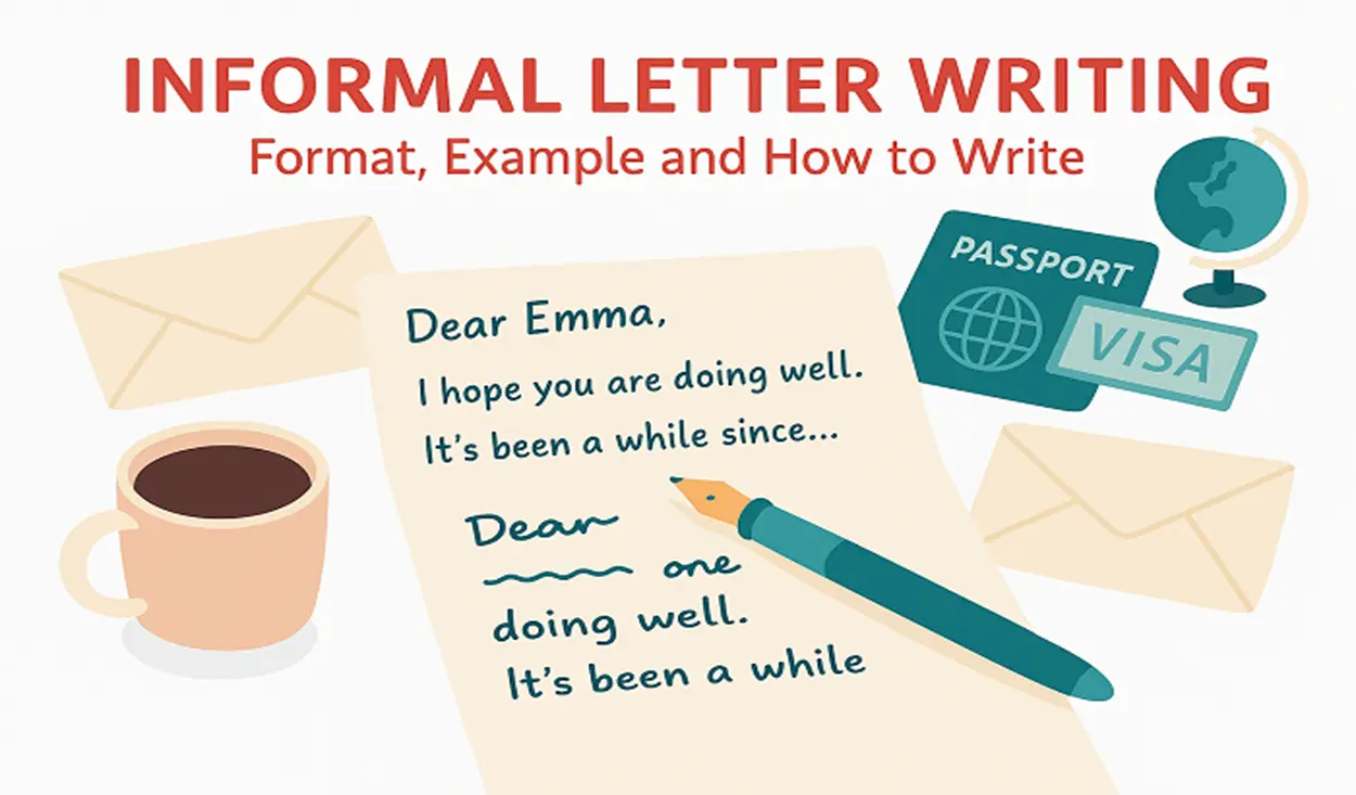 Informal letter writing: format, example and how to write in 2026